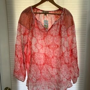 Women’s Vintage America Blues Top size large NWT